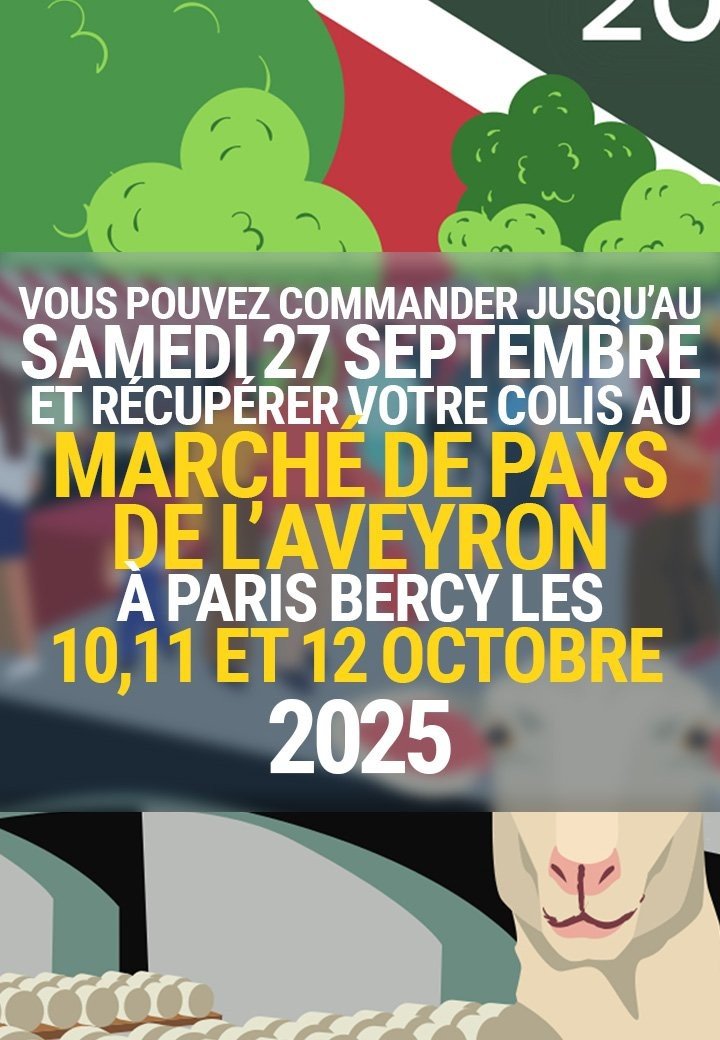 Retrait au Marché de Pays de l'Aveyron 2025