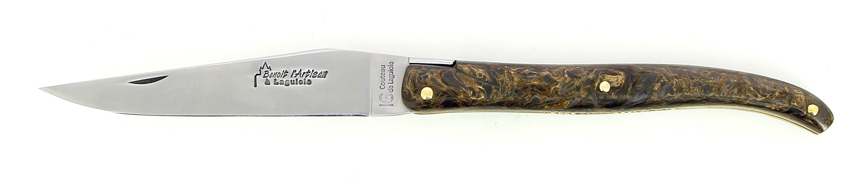 Couteau de Laguiole Indication géographique en fibre de carbone