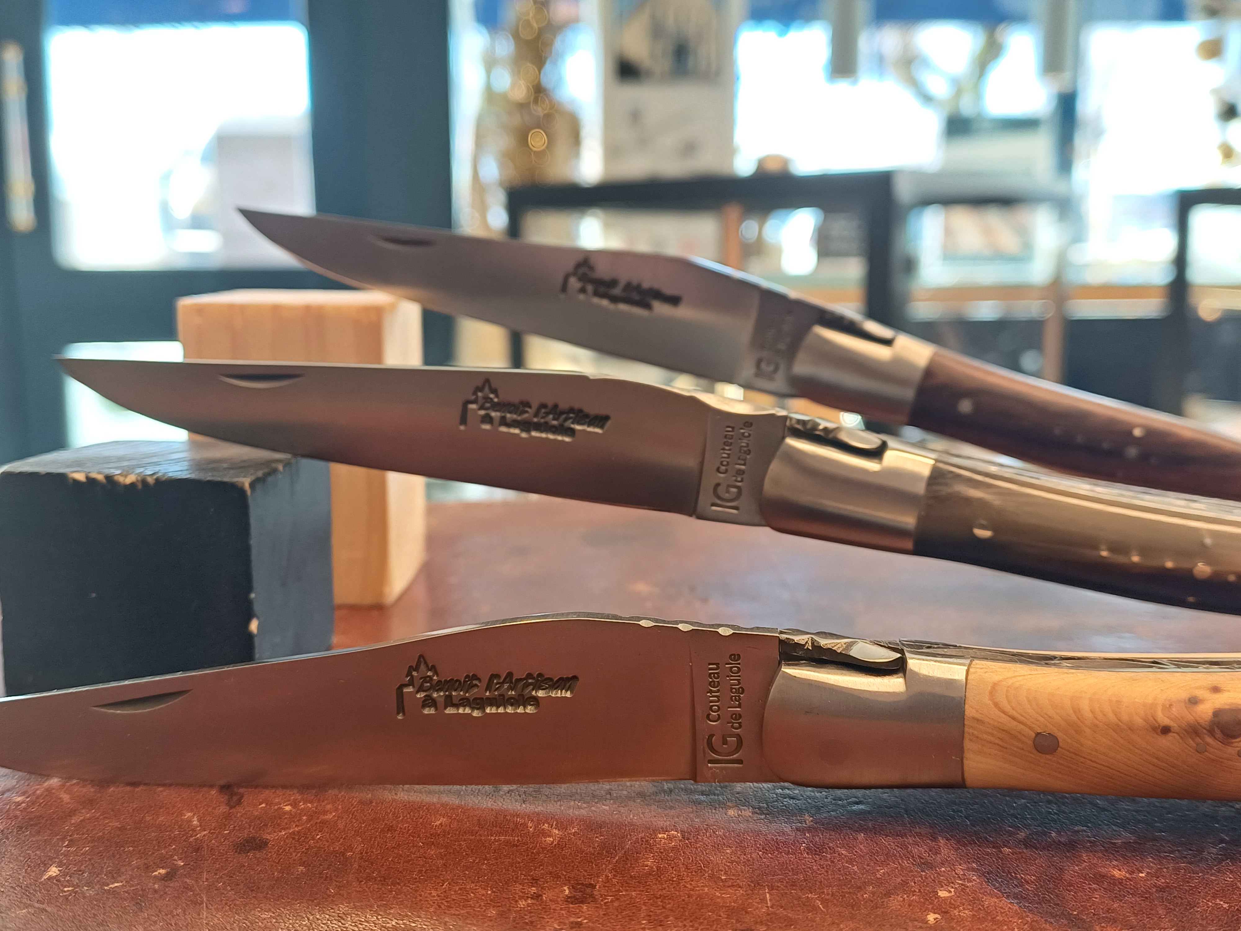 Couteaux de Laguiole indication géographique Benoit l'artisan