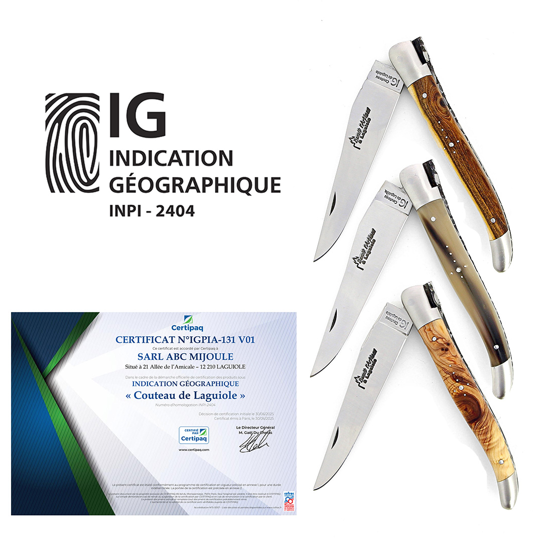 Couteaux de Laguiole Indication géographique Benoit l'artisan