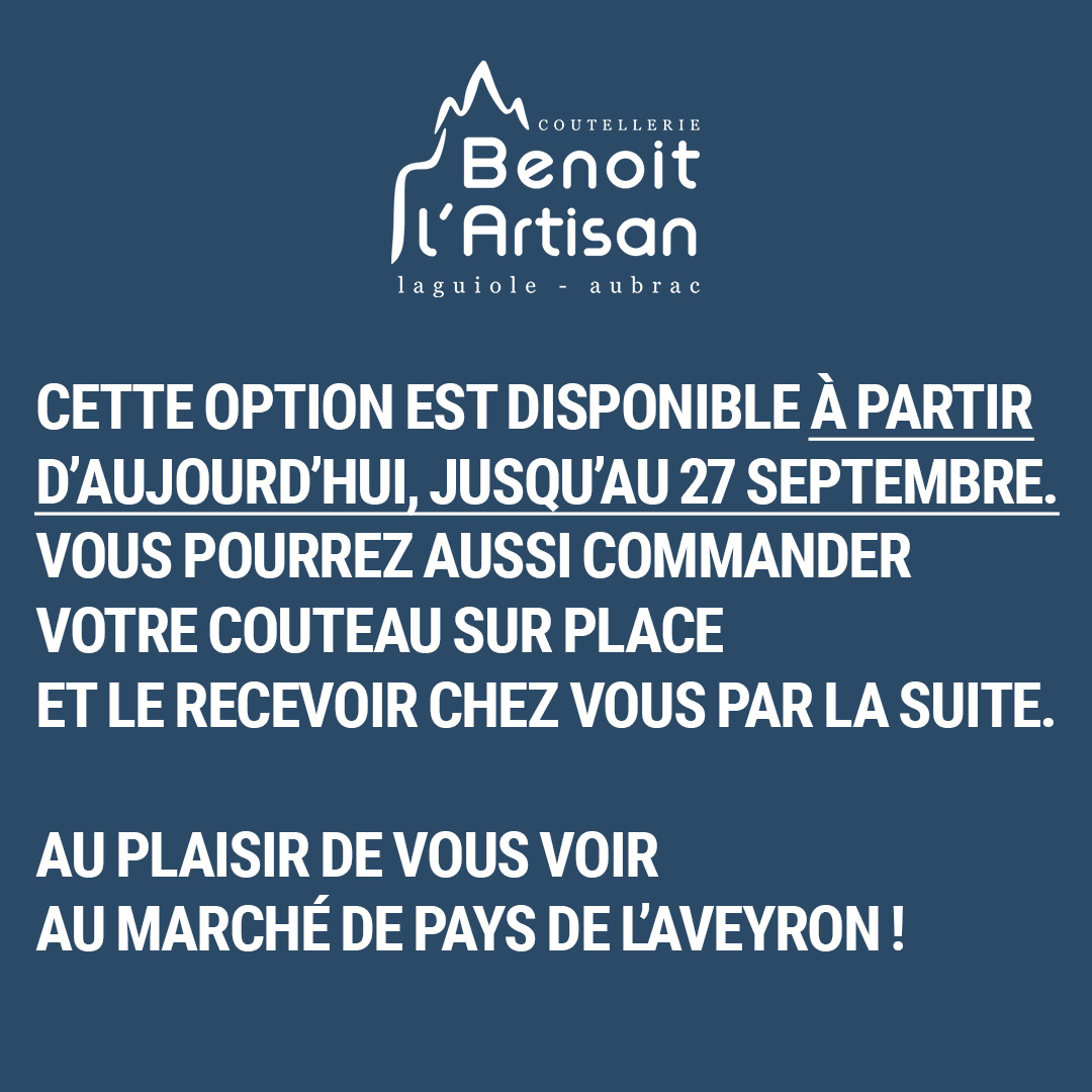 Etape 1 pour le retrait au Marché de Pays de l'Aveyron 2025