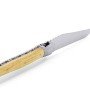 Laguiole pliant 13cm, manche en buis, mitres inox brossées