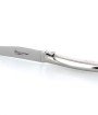 Coffret de 6 couteaux de table Laguiole, plein manche en inox poli