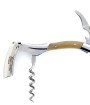 Sommelier Laguiole, manche en corne massive blonde, mitres inox polies