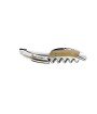 Sommelier Laguiole, manche en corne massive blonde, mitres inox polies