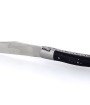 Couteau à fromage Laguiole, manche en ébène, mitres inox brossées