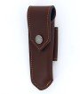 Etui en cuir doublé marron foncé, pour couteau Laguiole avec manche de 11 cm et 12 cm