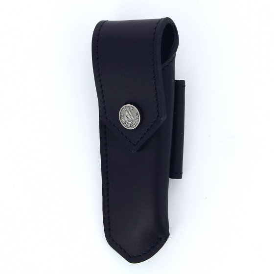 Etui en cuir doublé noir, pour couteau Laguiole avec manche de 11 cm et 12 cm