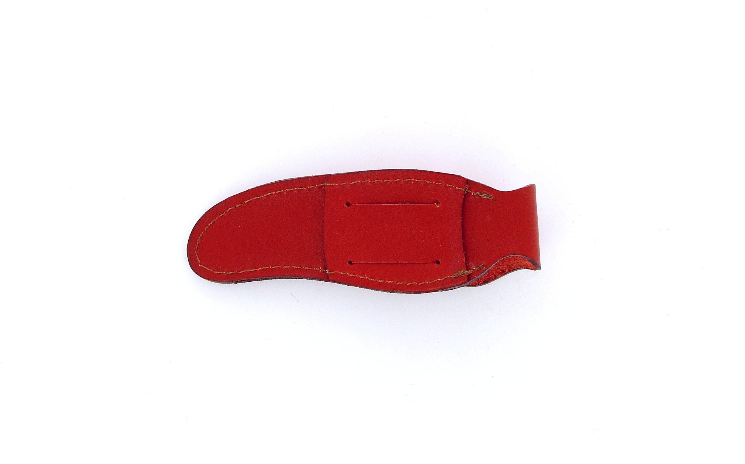 tui en cuir rouge, pour couteau Laguiole avec manche de 10 cm