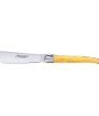 Couteau à beurre Laguiole, manche en buis, mitres inox brossées