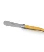 Couteau à beurre Laguiole, manche en buis, mitres inox brossées