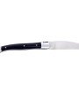 Laguiole pliant 11 cm, manche en massive noire, mitres inox brossé