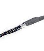 Couteau de Laguiole pliant 12 cm, manche en molaire de mammouth bleue, mitres inox brossées, lame Damas carbone torsadée