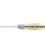 Laguiole pliant 13cm, manche en corne massive blonde, mitres inox