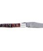 Laguiole 12 cm Abeille Forgée Double Platine manche en molaire de mammouth deux mitres inox et platines laiton lame damas carbone explosion