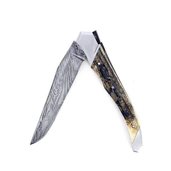 laguiole-tribal-pliant-12-cm-platines-guillochees-manche-en-ivoire-mammouth-mitres-inox-brossees-lame-damas-carbone-explosion
