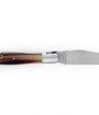 Laguiole pliant avec tire-bouchon, doubles platines, 12 cm, manche en corne massive blonde, mitres inox brossé
