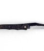 Couteau Laguiole Tribal, 12 cm Abeille Forgée plein manche en fibre de carbone, platines guillochées et inox lame brut de forge
