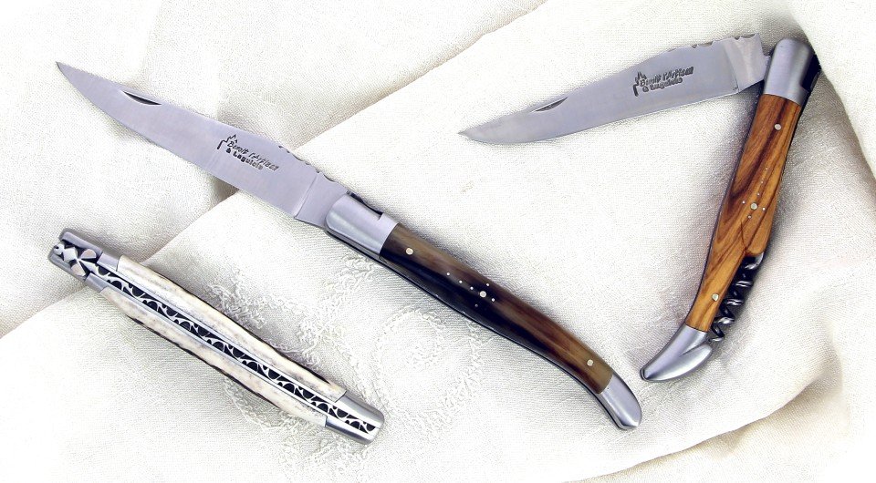 Benoit l'Artisan  Couteau de Laguiole pliant avec tire-bouchon