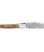 Couteau Laguiole pliant 12 cm Abeille Forgée Double Platine manche en ivoire de mammouth lame damas carbone explosion