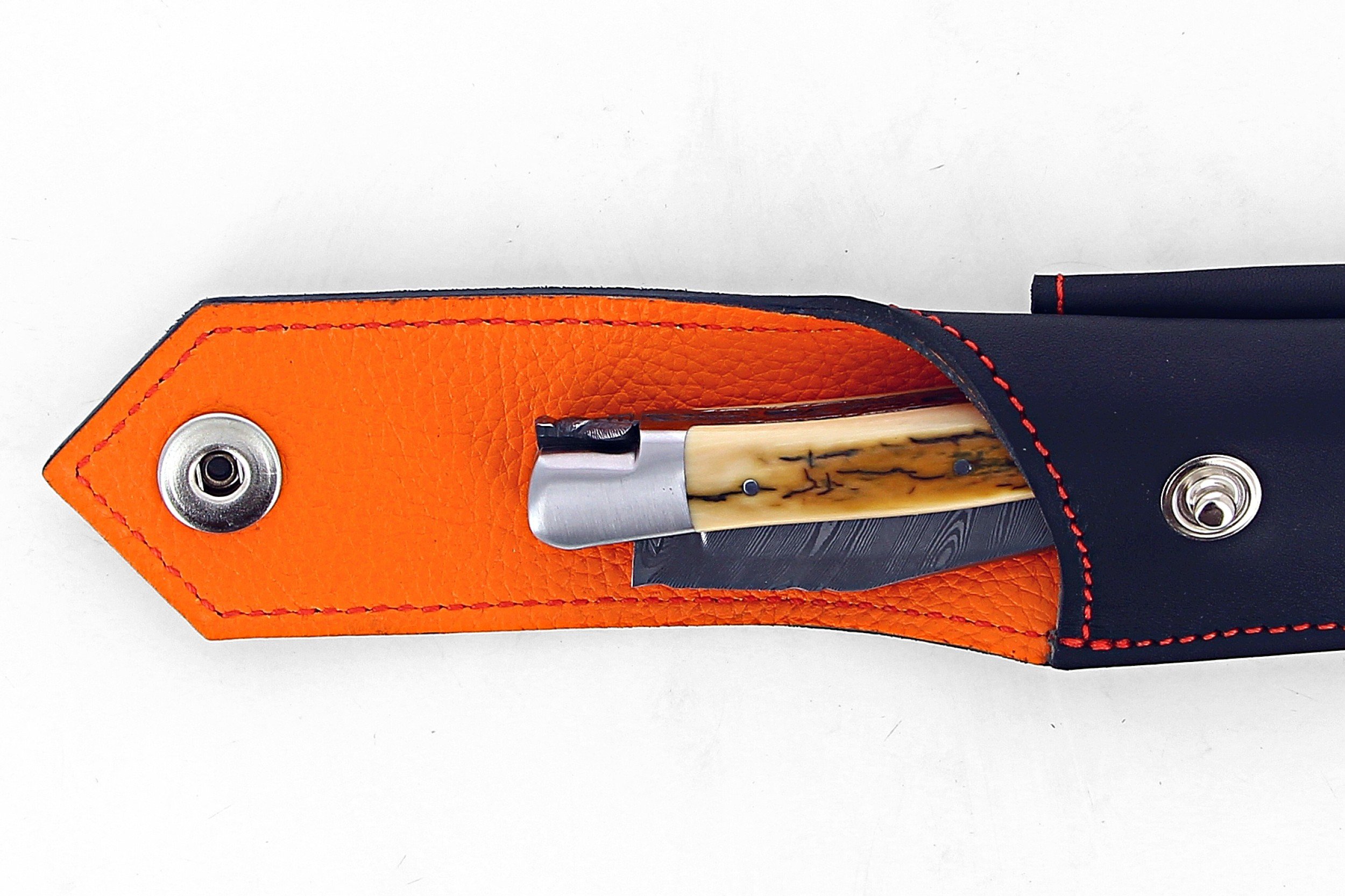 etui-en-cuir-double-noir-orange-pour-couteau-laguiole-manche-de-11-cm-et-12-cm
