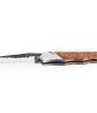 Laguiole Tribal 12 cm Abeille Forgée manche en bois de bouleau platines guillochées lame brut de forge