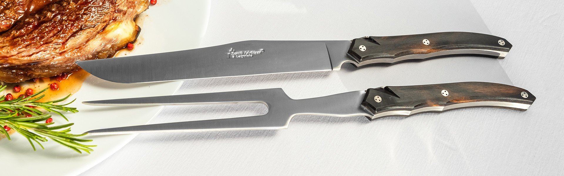 service à découper Laguiole tribal