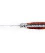 Laguiole 12 cm Abeille Forgée Double Platine manche en loupe d'Amboine stabilisée lame brute de forge