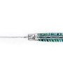 Laguiole 12 cm Abeille Forgée Double Platine manche en molaire de mammouth  et deux mitres inox lame Damas