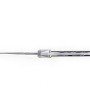 Laguiole Tribal 12 cm Abeille Forgée manche en défense de mammouth et deux mitres inox platines guillochées lame damas inox