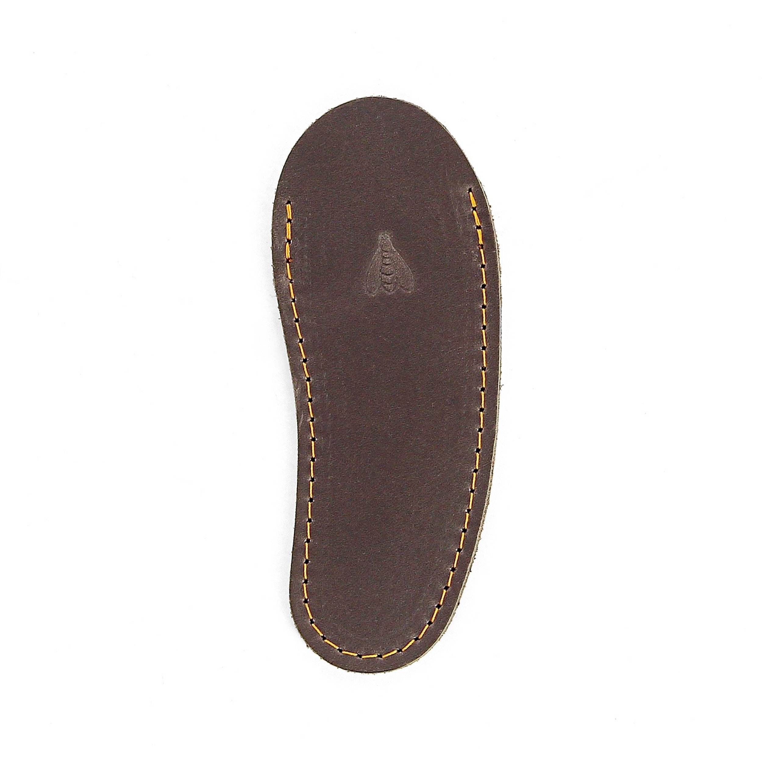 Gousset en cuir marron foncé, pour couteau Laguiole avec manche de 10 cm