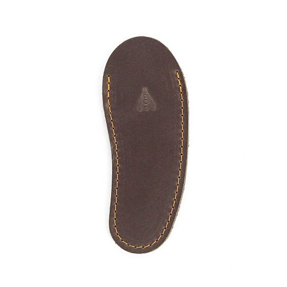 Gousset en cuir marron foncé, pour couteau Laguiole avec manche de 10 cm