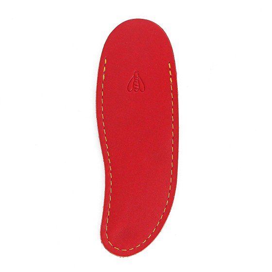 Gousset en cuir rouge, pour couteau Laguiole avec manche de 11 cm et 12 cm