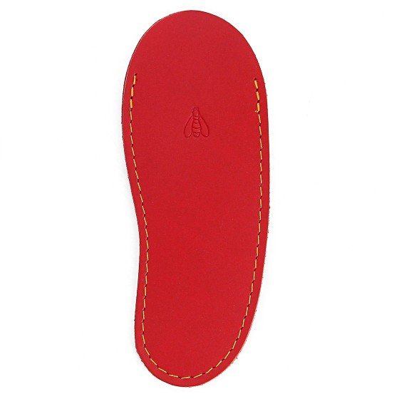 Gousset en cuir rouge, pour couteau Laguiole avec manche de 13 cm