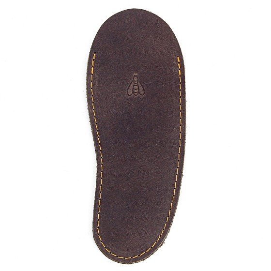 Gousset en cuir marron foncé, pour couteau Laguiole avec manche de 13 cm