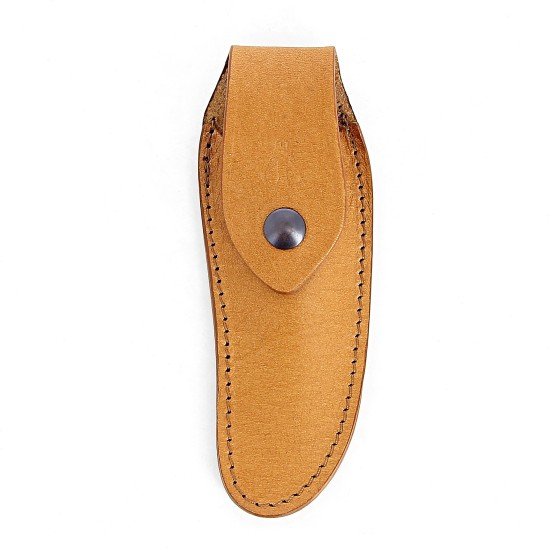 Etui en cuir marron clair, pour couteau Laguiole avec manche de 11 cm et 12 cm