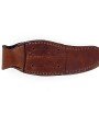 Etui en cuir marron foncé, pour couteau Laguiole avec manche de 10 cm