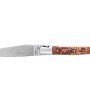 Laguiole 12 cm Abeille Forgée Double Platine manche en bois de cade et deux mitres inox lame damas inox