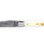 Laguiole 13 cm Abeille Forgée Double Platine manche en dent de phacochère et deux mitres inox lame damas explosion