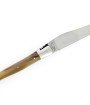 IG - Laguiole 12 cm Abeille Forgée manche en corne massive blonde et deux mitres inox lame 14C28 Benoit l'Artisan