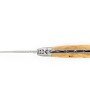 IG - Laguiole 12 cm Abeille Forgée manche en bois de cade et deux mitres inox lame 14C28 Benoit l'Artisan