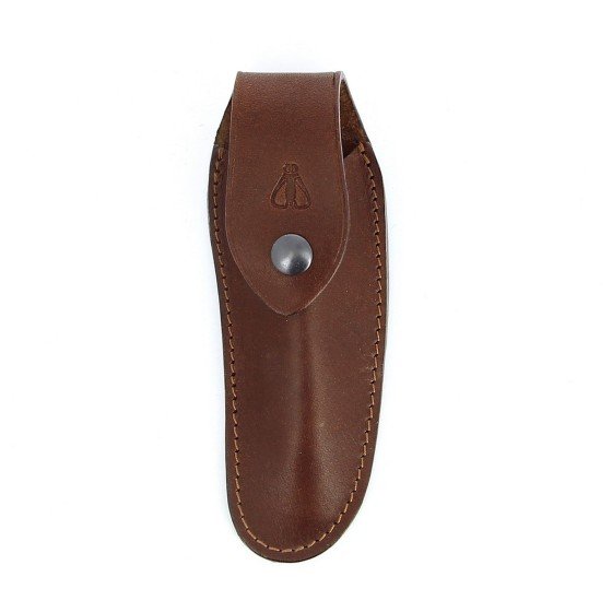 Etui en cuir marron foncé, pour couteau Laguiole avec manche de 11 cm et 12 cm