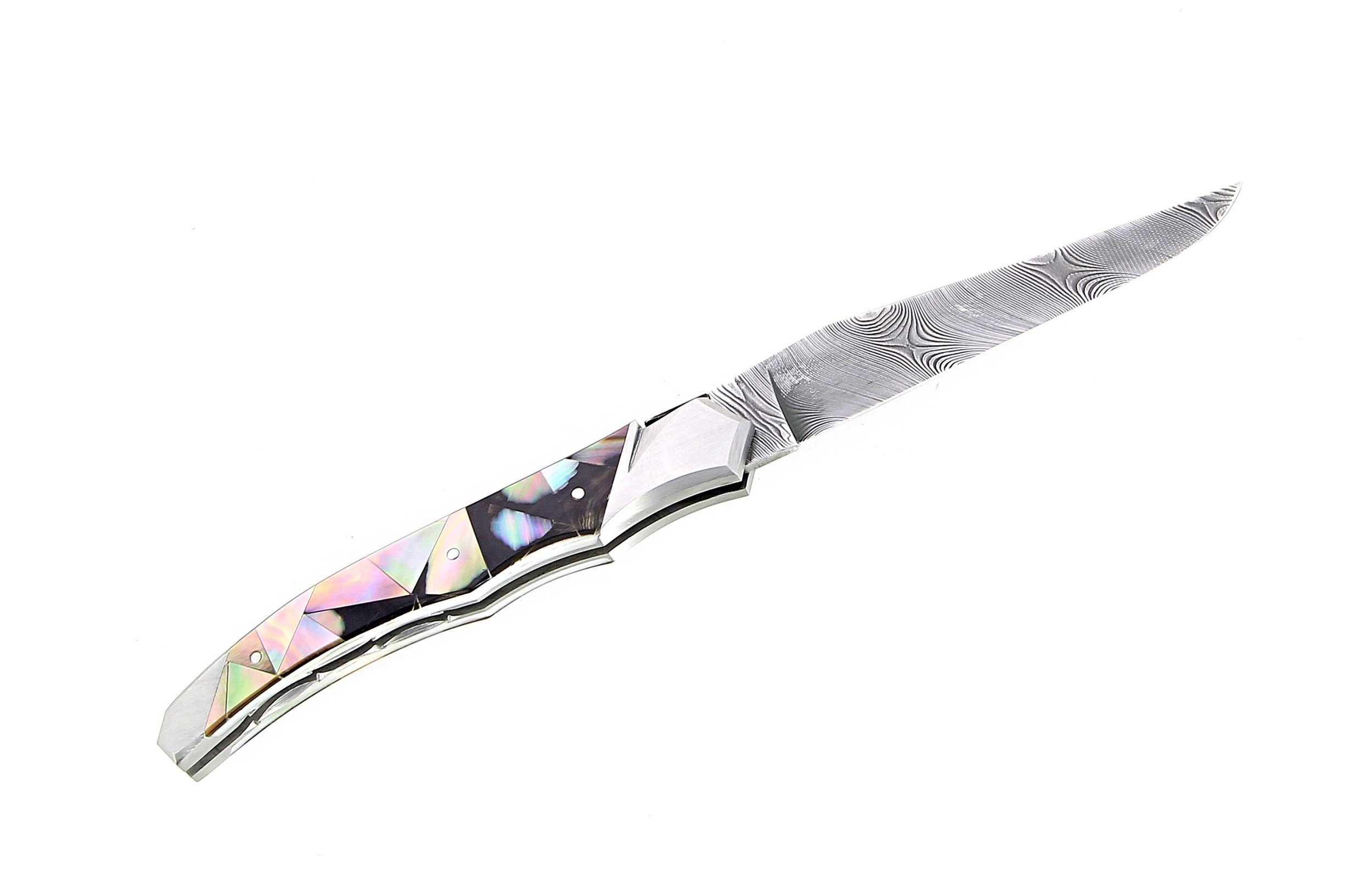 Tribal nacre lame damas