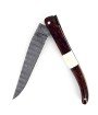 Couteau de Laguiole plein manche bois de fer damas