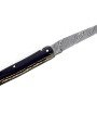 Couteau de Laguiole plein manche, corne noire, damas