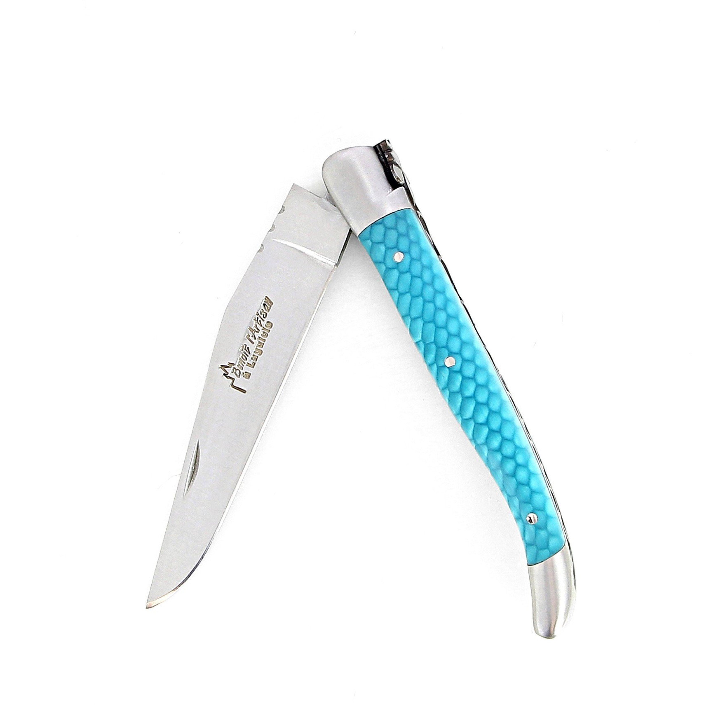 Couteau de Laguiole avec manche en juma turquoise