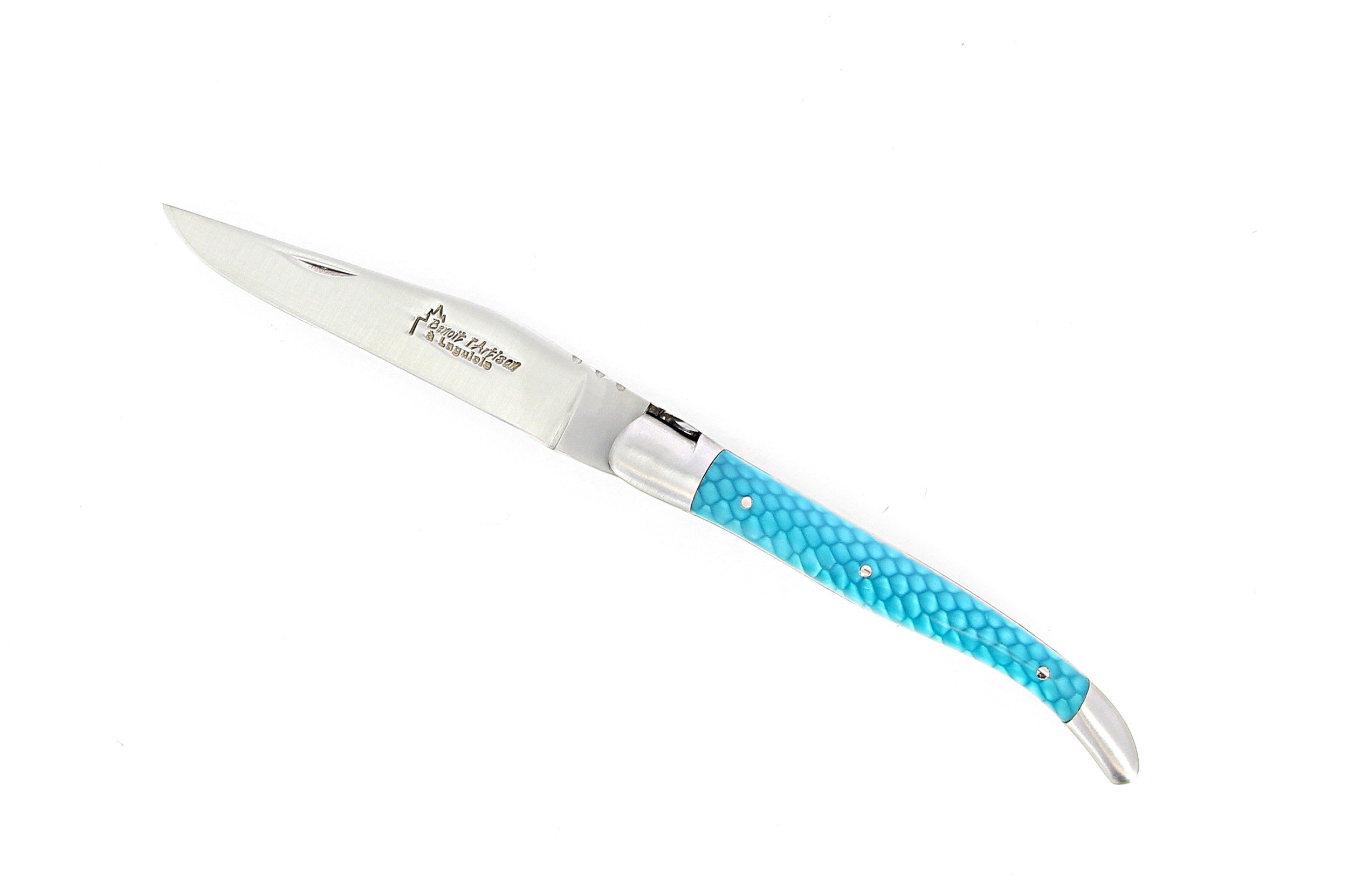 Couteau de Laguiole avec manche en juma turquoise
