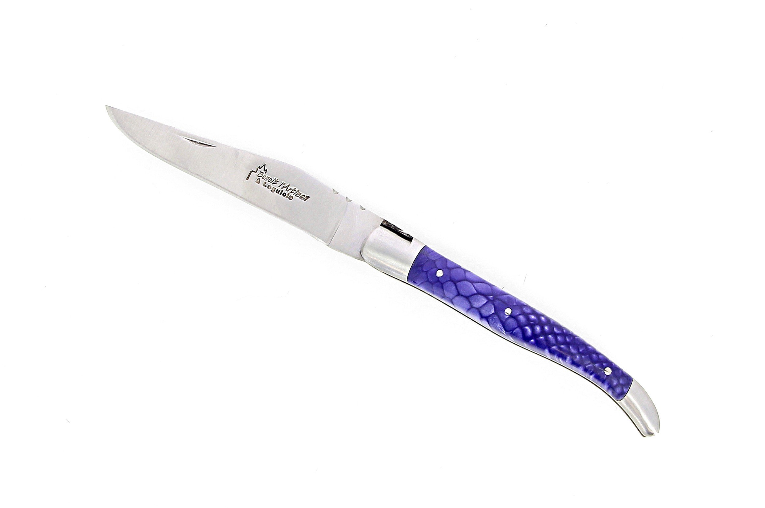 Couteau de Laguiole 11 cm , manche en Juma violet