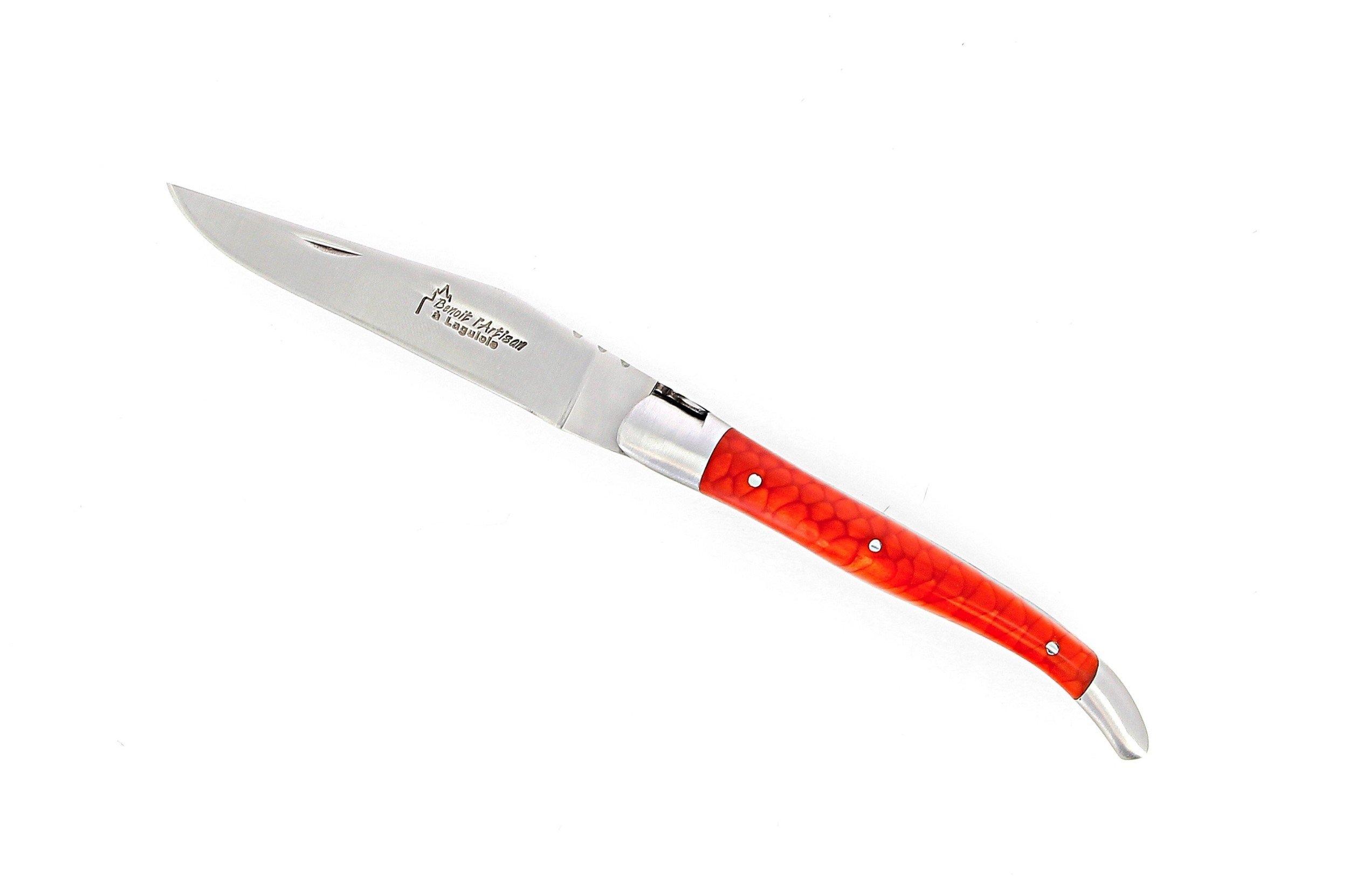 Couteau de Laguiole 11 cm , manche en Juma rouge