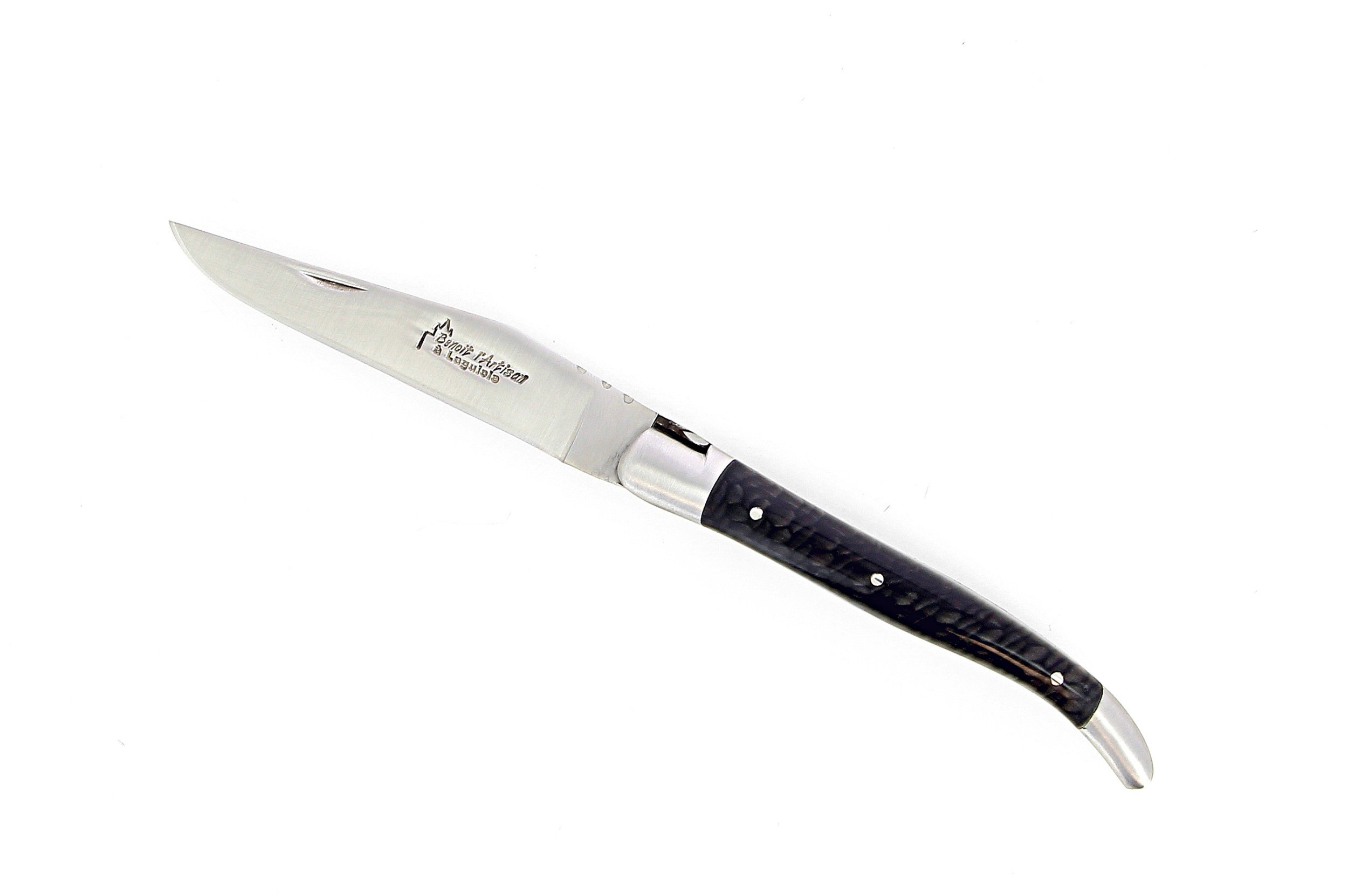 Couteau de Laguiole 11 cm , manche en Juma noir